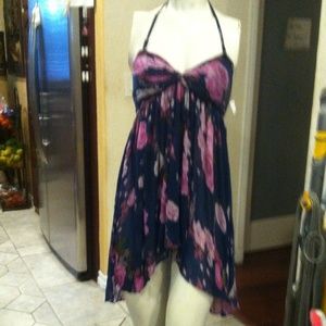 Free people hi low strapless top